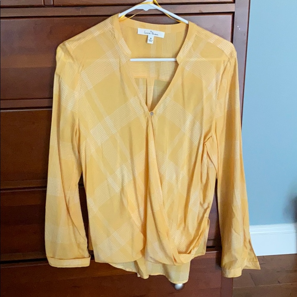 Women's yellow summer blouse